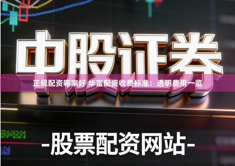 正规配资哪家好 华富配资收费标准:透明费用一览
