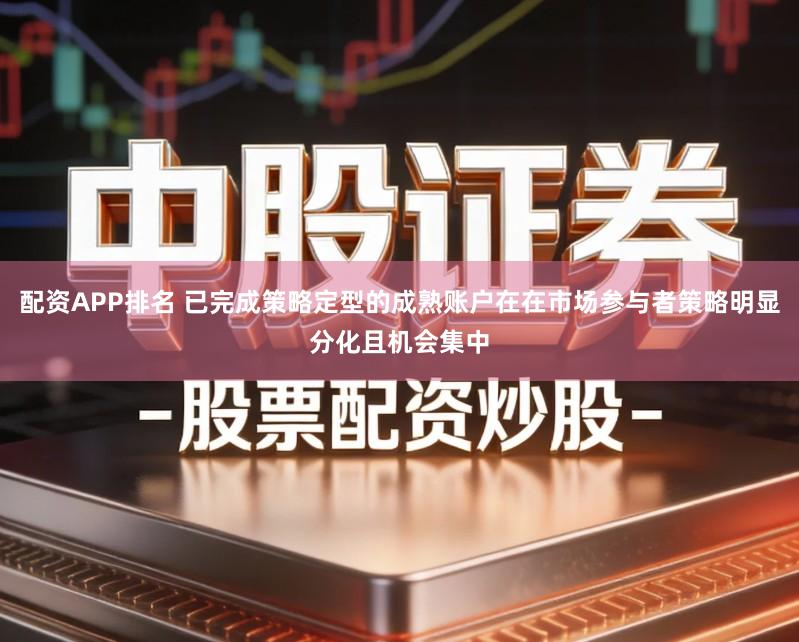 配资APP排名 已完成策略定型的成熟账户在在市场参与者策略明显分化且机会集中