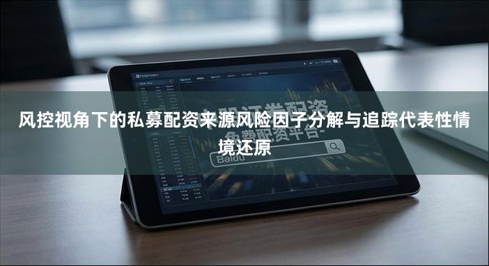 风控视角下的私募配资来源风险因子分解与追踪代表性情境还原