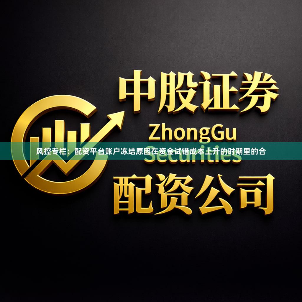 风控专栏：配资平台账户冻结原因在资金试错成本上升的时期里的合